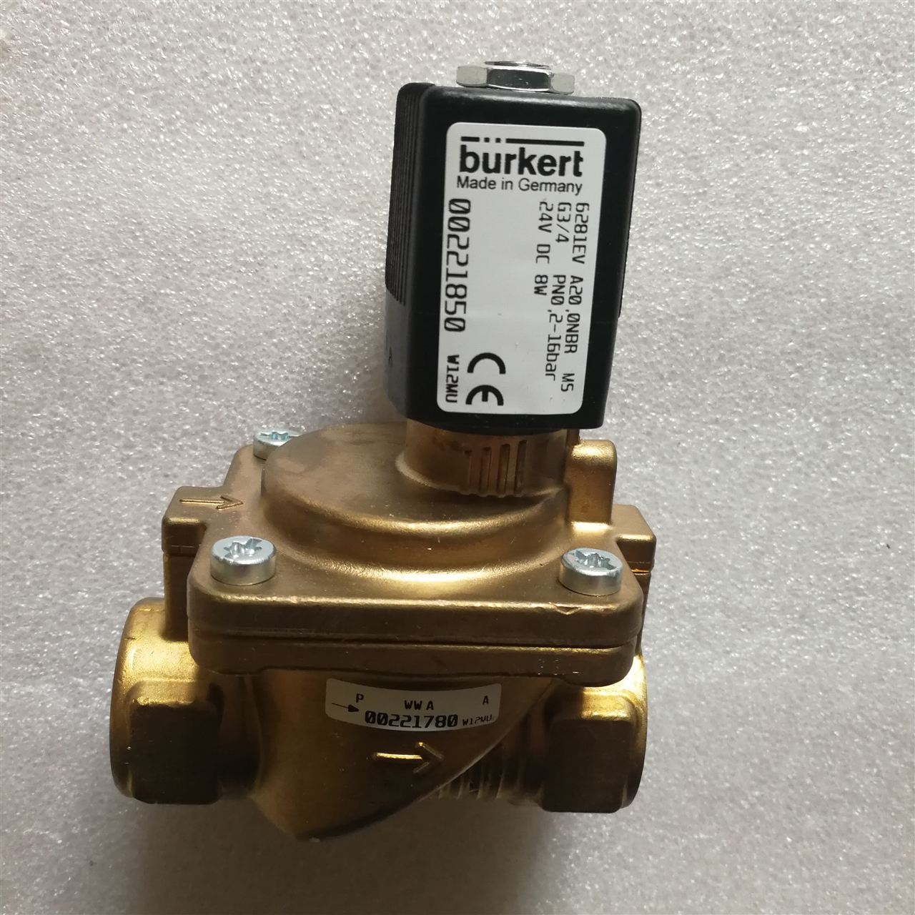宝帝 两位两通电磁阀burkert6281-221850
